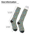 thumbnail image 5 of Haiem Foxes and Birds in Forest Socks, Funny Novelty Crazy Design Cotton Socks Sports Socks Knee High Socks For Men, Women,1Pairs - Gift For Working Friends, 5 of 9