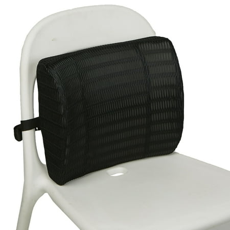Mind Reader - Memory Foam Lumbar Back Cushion - Black