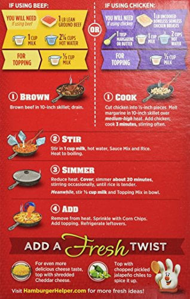 Betty Crocker CRUNCHY TACO Hamburger Helper 7.5oz (2 Pack)