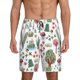 thumbnail image 1 of Balery Frog and Forest Plants Pantalones cortos de pijama de punto de algodón para hombre con cinturilla y bolsillos-3X-Large, 1 of 6