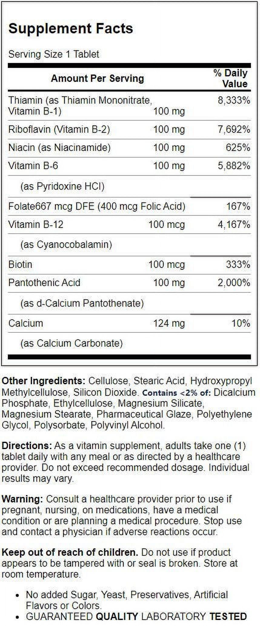 21st Century Prolonged Release B-100 Complex 60 Tabs - Walmart.com