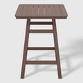 thumbnail image 3 of WestinTrends Outdoor 37" Counter Height HDPE Patio Square Bar Table, Dark Brown, 3 of 7