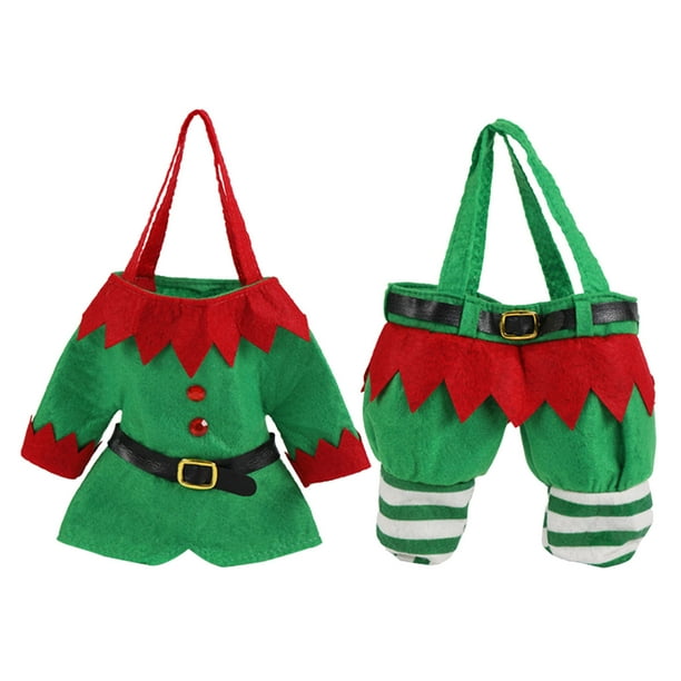Bolsa De Regalo De Navidad Bolsa De Pantalón De Papá Noel Bolsa De Caramelos De Regalo De Navidad
