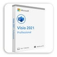 thumbnail image 2 of PrimeMicsoft Visio 2021 Professionnel / Carte Clé de Produit Incluse / Version Complète / Licence à Vie / Win, Anglais Intl, 2 of 5