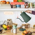 thumbnail image 3 of Beautiful 1-Liter Electric Gooseneck Kettle 1200 W, Thyme Green by Drew Barrymore, 3 of 10