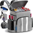 thumbnail image 1 of Insulated Cooler Backpack - Keeps 54 Cans Cold for Up to 24 Hours - Waterproof & Leak Proof Soft Cooler Bag - Insulated Backpack Cooler - Lunch Backpa, 1 of 5