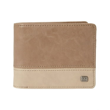 Billabong Faux Leather Bi-Fold Wallet ~ Dimension clay brown