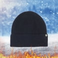 thumbnail image 2 of Beanie for Women Elasticity Soft Winter Beanie Warm Hat Heated Hat Winter Hats Lightweight Beanie Ski Hat Winter Hats for Women Bonnet for Sleeping Knit Cuffed Beanie Hats for Women Blue One Size, 2 of 3
