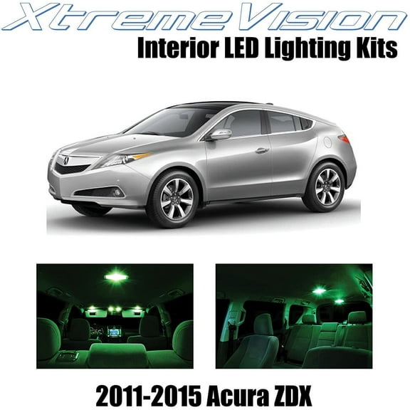 XtremeVision Interior LED for Acura ZDX 2011-2016 8 pcs Green Interior LED Kit Installation Tool Tool
