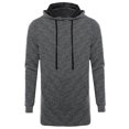 thumbnail image 1 of FashionOutfit Men's Long Sleeve Stylish Hoodie With Side Zipper Detail, 1 of 3
