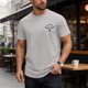 thumbnail image 1 of Ceisia Men's Loose Crew Neck T-Shirts with Bull Skull Print, Breathable Cotton Casual Short Sleeve Tops for Daily Wear Gifts, 1 of 7