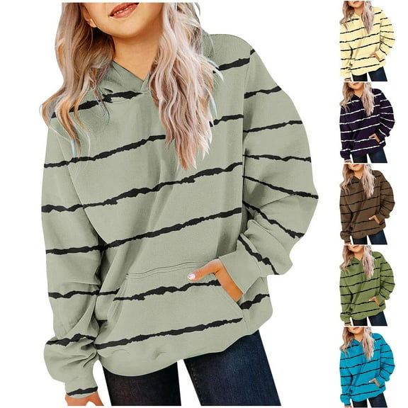 Riecok Kids Hoodies Girls 5t Long Sleeve With Pockets Round Neck Fashion Hoodie Casual All-Match Kids Warm Winter Hoodies Pullover Hooded Sweatshirt Blue 7 T