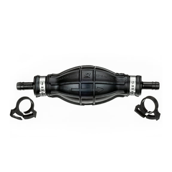 Quicksilver 8M0061875 Primer Bulb With 2 Hose Clamps For 5/16 In. (8mm) Fuel Lines