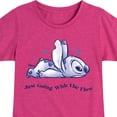 thumbnail image 3 of Disney - Lilo & Stitch - Go With The Flow - Toddler & Youth Girls Short Sleeve Graphic T-Shirt, 3 of 5