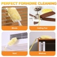 thumbnail image 4 of JOYMOOP Scented Telescopic Duster kit, 3FT Extendable Handle (Yellow) + 24 Yellow Refill Heads – Easy Cleaning for Ceilings, Ceiling Fans, Blinds, Vents & Shelves, 4 of 10