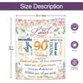 thumbnail image 6 of 90th Birthday Gifts for Women, Best Gifts for 90 Year Old Woman, 90th Birthday Ideas, Gifts for 90 Year Old Woman, 90-Year-Old Birthday Gifts for Women, 90th Birthday Blanket 60"x50", 6 of 6