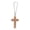 Gold, variant on Sparkling Clay Crucifix Ornament For Car Rearview With Crystal Embellishments