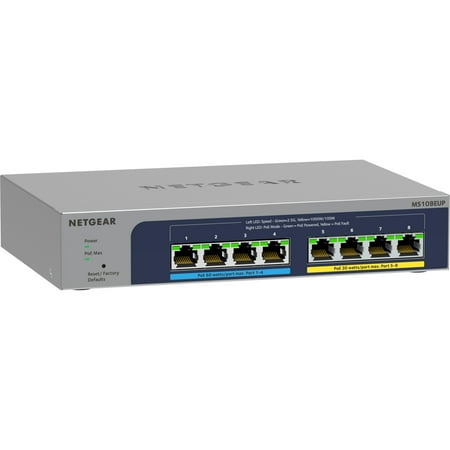 UPC: 0606449156942 | Netgear 8-port Ultra60 PoE++ Multi-Gigabit (2.5G) Ethernet Plus Switch