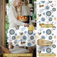 thumbnail image 5 of Pioneer Flower Floral Print Pattern Round Tablecloth 60 X 60 Inch, Wrinkle Resistant Wipeable Table Cloth for Kitchen Dining Picnic Patio Party, 5 of 6