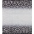 thumbnail image 2 of Zelouf Double Border Ombre Glitter Lace  , Sewing, DIY, Crafts Fabric by the Yard, Crbon/silver, 5 Yard, 2 of 3