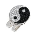 thumbnail image 1 of Yin Yang Pattern Golf Ball Marker Clip Visor Golf Accessory as described2, 1 of 6