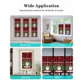 thumbnail image 7 of Red Plaid Christmas Window Privacy Film Stained Glass Window Film Decorative Windows Cover Static Windows Cling for Glass Door Gnomes Xmas Tree Snowflake Winter Stickers for Bathroom 29.5"x78.7", 7 of 7