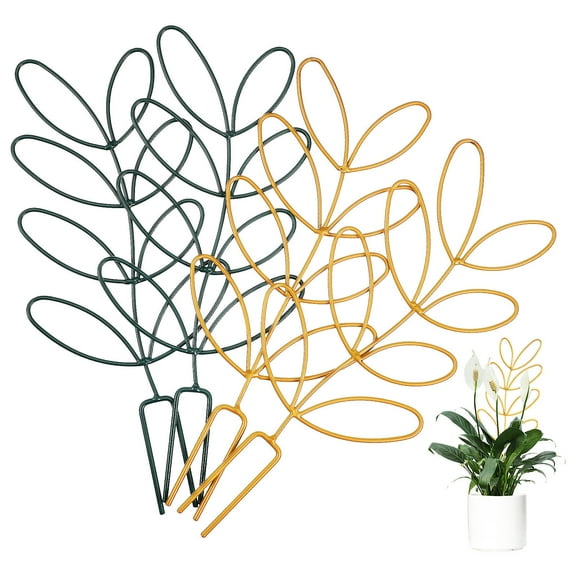 IDEANATEGRATE 4Pcs Reusable Garden Trellises for Climbing Plants Indoor Displays 12.4x5.5x0.4in