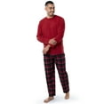 thumbnail image 3 of Fruit of the Loom Men's Jersey Knit Top and Flannel Pajama Pants Set, 2-Piece, Sizes S-5XL, 3 of 6