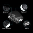 thumbnail image 3 of Uxcell Waterproof Helmet Cover Bike Helmet Protector Ride Gear with Reflective Strip Black 2 Pack, 3 of 5