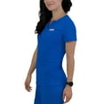 thumbnail image 3 of Doctor's Choice Pro Fit Scrubs Women's Scrub Top Royal Blue S - XXXL, 3 of 8
