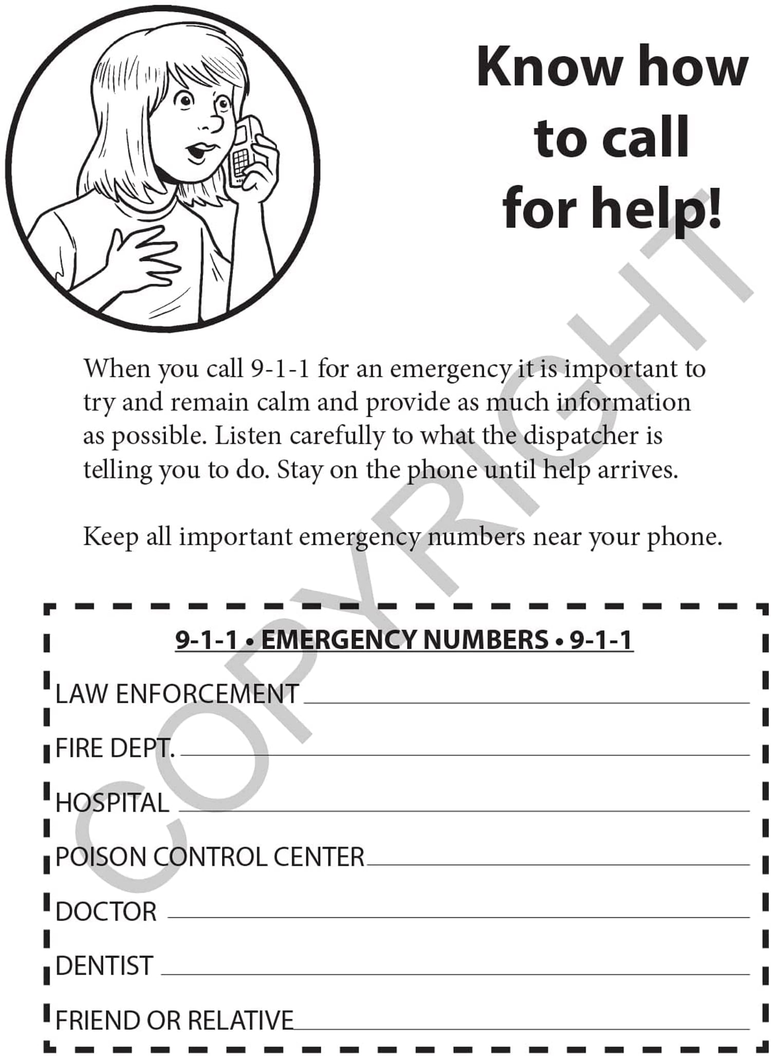 25 Pack - Learn About 911 Kid's Educational Coloring & Activity Books