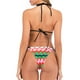 thumbnail image 2 of Traje De Baño Bikini Set, Halter Neck Women Bikini Set Ligero Impreso De Dos Piezas Para La Playa ANGGREK Raya roja L, 2 of 6