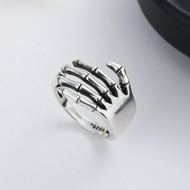 ajustable Confort Expandible Creativo Rock Punk Plata Joyas para fiestas de baile a de San Valentín Compromisos navideños Unisex Yinane Anillo ajustable