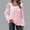 Pink, variant on Sakmal Womens Lace Shirt Sexy Pink Long Sleeve Shirts Square Neckline Blouses Womens Workout Tops