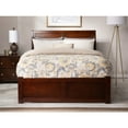 thumbnail image 4 of Portland Queen Bed with Footboard and Twin Extra Long Trundle in Walnut, 4 of 8