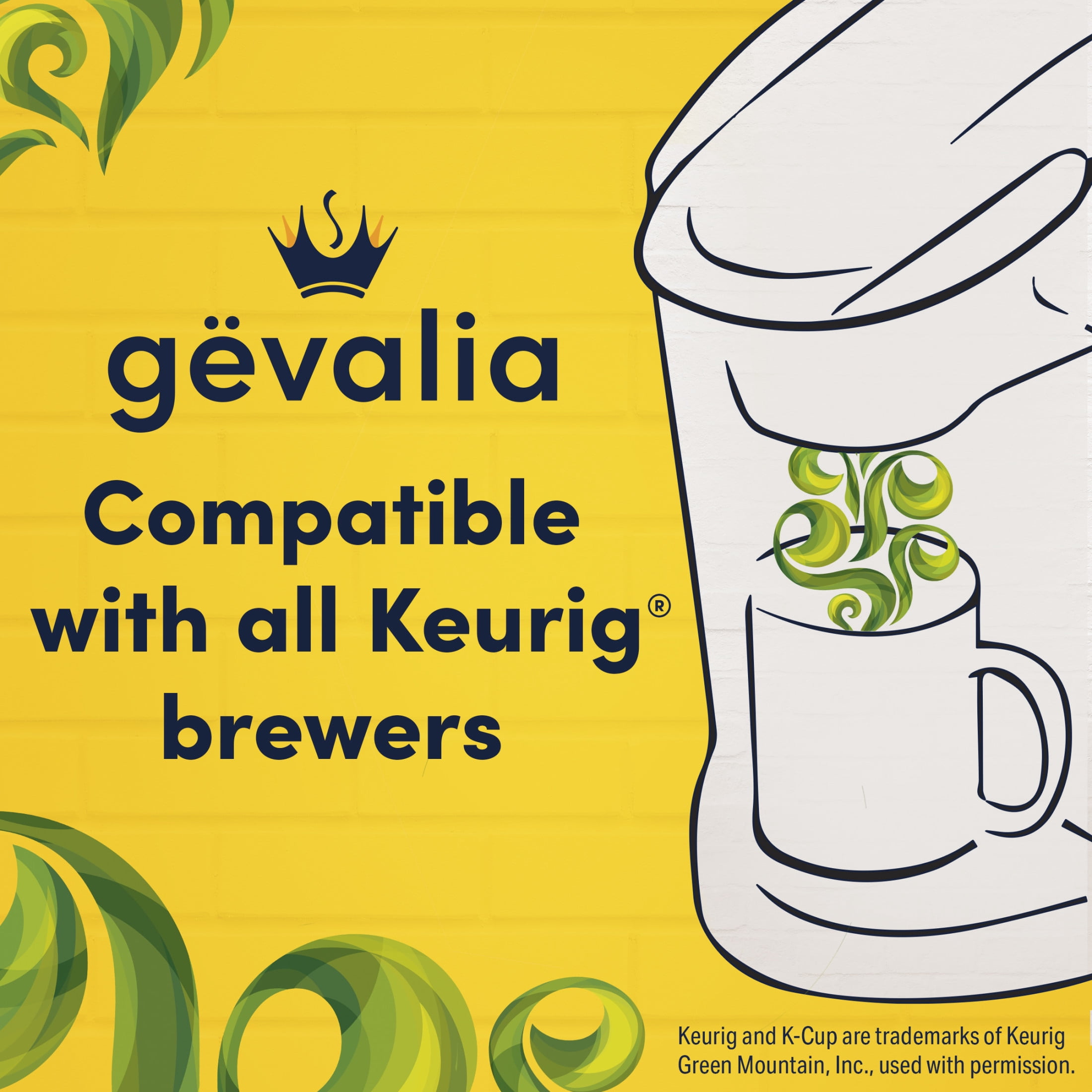 (4 pack) Gevalia Colombia Medium Roast K-Cup® Coffee Pods, 22 ct Box