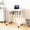 Wood, variant on QinaQin 31.5 in Folding Table with Storage Shelf,Foldable Small Computer Desk with Wheels,Desk Table for Home Office,White