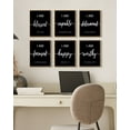 thumbnail image 4 of Drsoum Motivational Artwork Prints Geometric Wall Decor inspirational wall art Decor Canvas Prints Ready To Hang for Bedroom 8x10in6pcs Natural Framed, 4 of 5