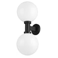 thumbnail image 3 of 597B2-BK-Z-Lite-Laurent - 2 Light Outdoor Wall Sconce with Opal Glass In Modern Style-30 Inches Tall and 12 Inches Wide, 3 of 7