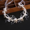 thumbnail image 6 of Pearl Flower Garland Headband, 35x5cm, Adjustable, for Wedding, Special Occasion, 6 of 6