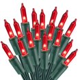 thumbnail image 1 of Cadena de luces navideñas ODEETRONIC, 6,6 m, 100 rojas, incandescentes, 120 V, 1 of 6