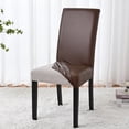 thumbnail image 3 of Dining Chair Covers, Pu Leather Waterproof and Oilproof Stretch Dining Chair Protector Cover Slipcover, Removable Washable Kitchen Chair Slipcovers, 3 of 7
