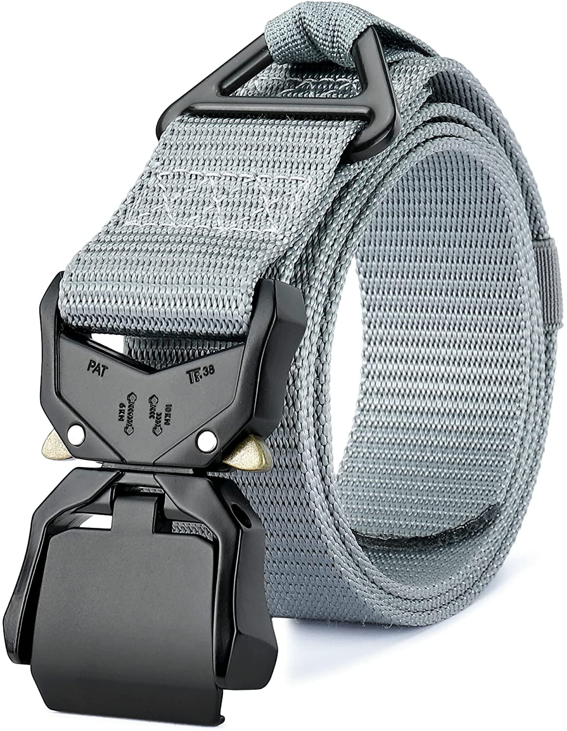 46-50" Quick lock belt Brand New Leather Dress Belt Men's Belt Auto Lock belt 