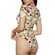 thumbnail image 2 of Balery Mushroom Body de cuello redondo de manga corta para mujer Tops de manga corta Tops básicos-Large, 2 of 7