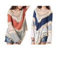 thumbnail image 4 of Minnieouse Blusa de retazos calada de ganchillo para mujer, blusas de de manga larga bohemias holgadas, traje de baño con cuello de para niña Abrigos y chamarras No.01, 4 of 6