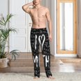 thumbnail image 2 of Balery I love Math print Men's Pajama Pants,Ultra Lightweight Pjs,Lounge Pant-Small, 2 of 6