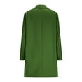 thumbnail image 5 of Breezora Girls Spring Coat Mid Length Trendy Fleece Lined Top Comfortable Wind Resistant Outerwear for School 150 Size Green, 5 of 6