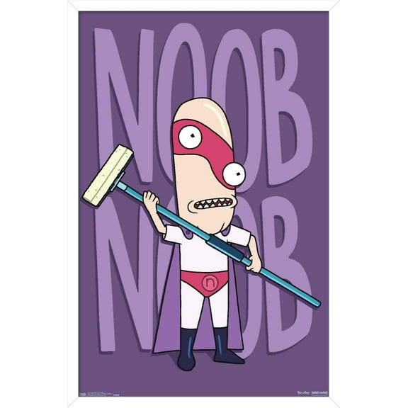 Rick And Morty - Noob Noob Wall Poster, 14.725" x 22.375", Framed