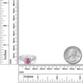 thumbnail image 4 of Gem Stone King 925 Sterling Silver 6MM Cushion Pink Moissanite Engagement Ring for Women (1.58 Cttw, Available in Size 5, 6, 7, 8, 9), 4 of 6