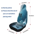 thumbnail image 4 of Yiaed Ice Blue Ocean Cute Dolphin A Print Car Seat Covers,Universal Auto Seats Protector Fits for Car,SUV Sedan,Truck,Automotive Seat Covers & Accessories(Two packs), 4 of 7